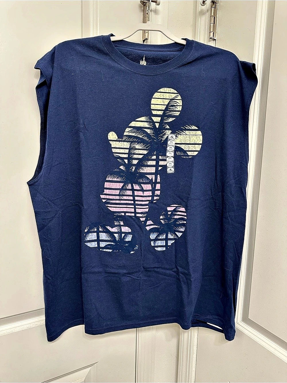 Disney Parks Men's Geometric Graphic Tee Blue 2XL NWT